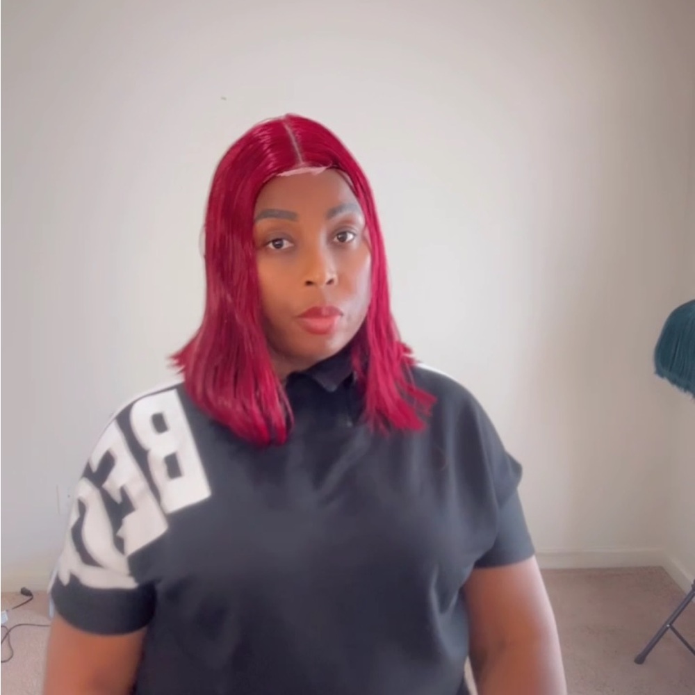 Vibrant Red Women's Wig